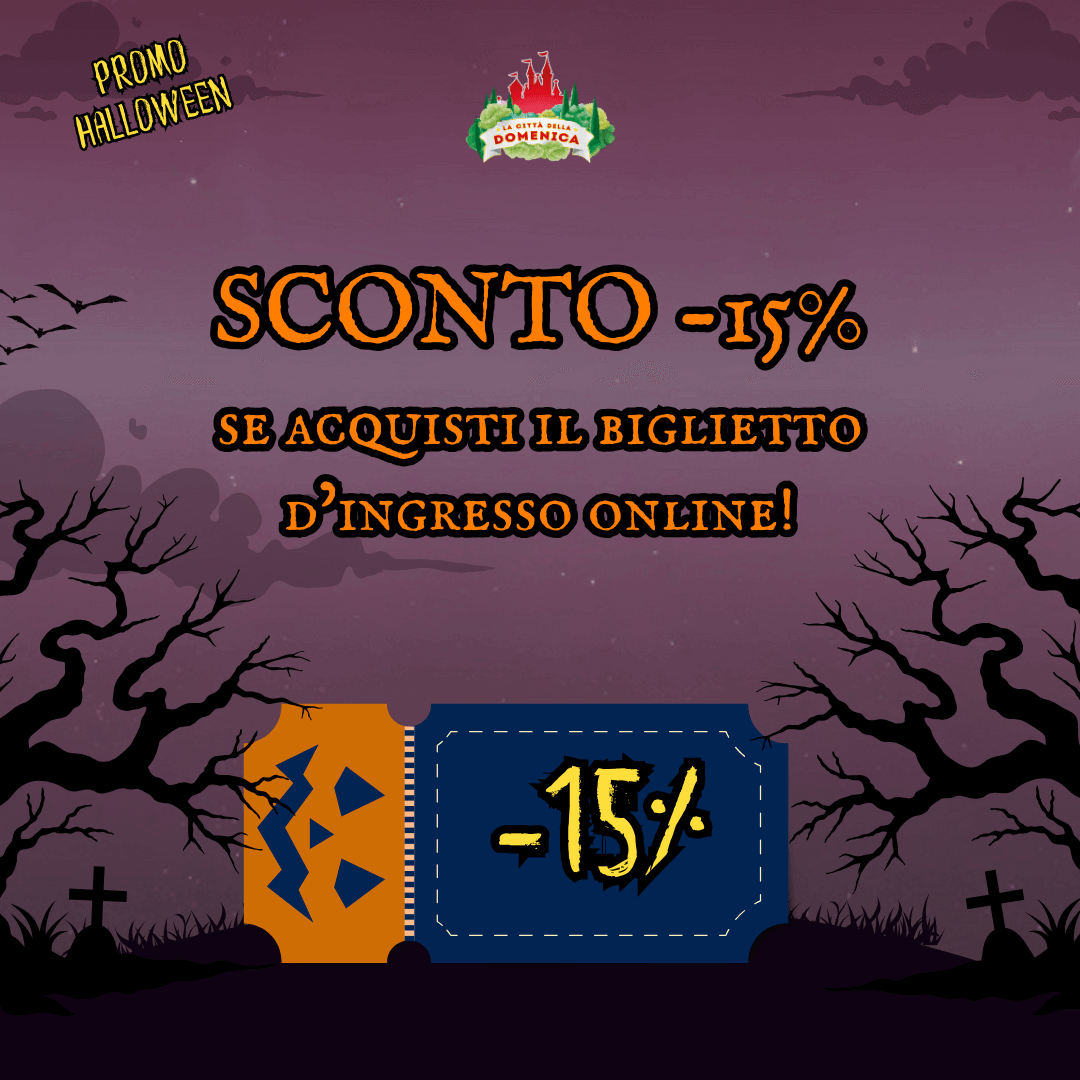 sconto del 15% se acquisti i biglietti online